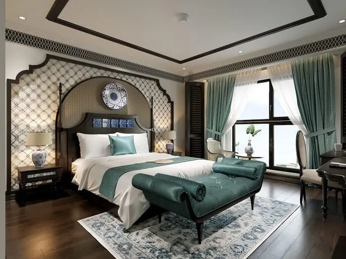 Rèm 2 lớp phong cách Indochina