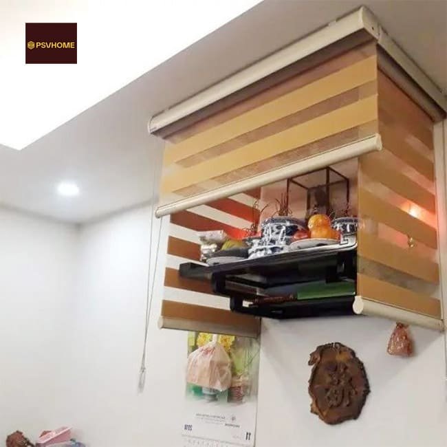 Rèm cầu vồng che nắng bàn thờ
