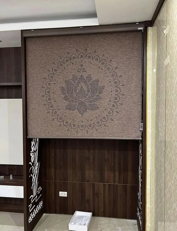 Thiết kế rèm che bàn thờ theo yêu cầu