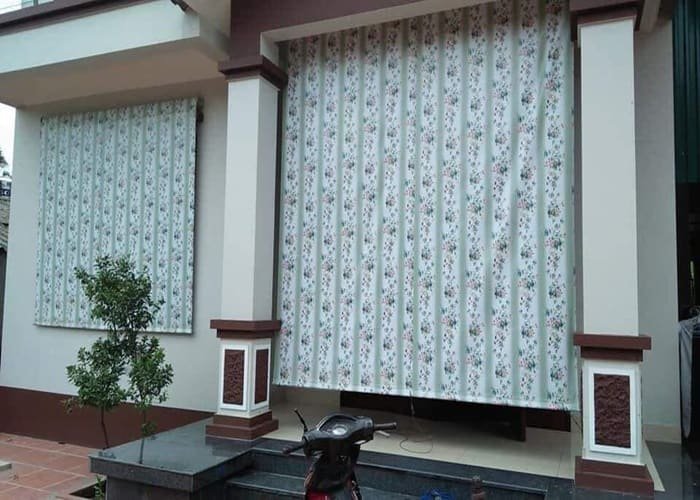 Rèm bạt tự động ngoài trời có nhiều mẫu mã